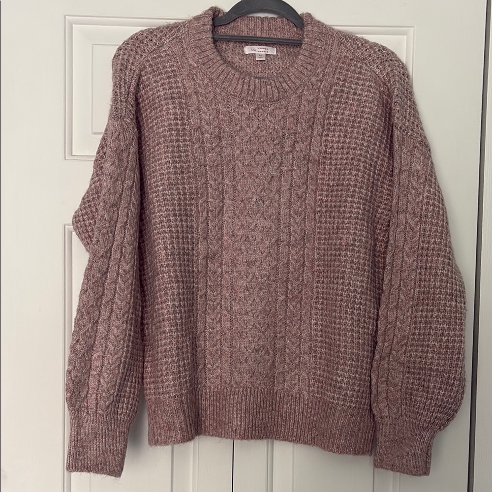 LC Lauren Conrad Soft Pink Knit Sweater